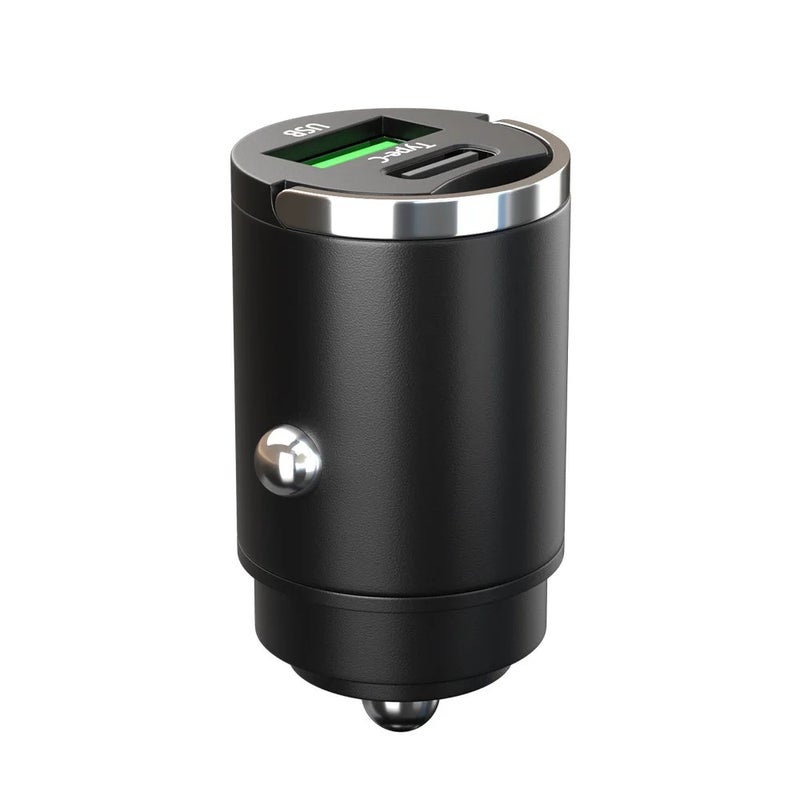 Bluejw PD 30W QC3.0 100W Mini Car Charger, Super Fast Charging, Metal Pull Ring, 12-24V Voltage, Hidden Cigarette Lighter, Automobile Chargers - Image 2